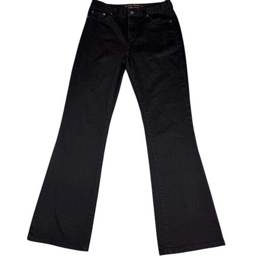 Ralph Lauren Jeans Women 6 Black Classic Bootcut Denim Mid Rise Stretch RL